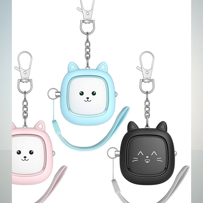 Pull-pin keychain safety alarm, LED — Pocket Finds at Jawsome Finds
