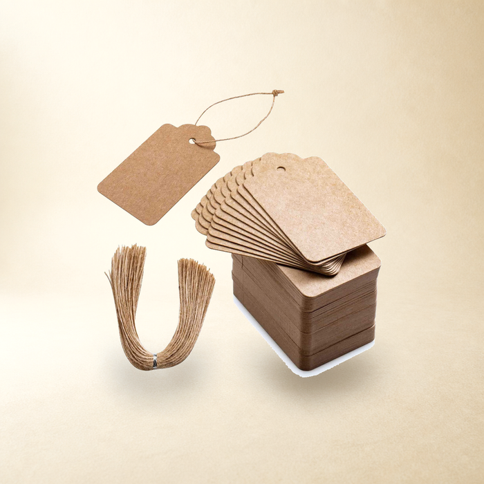 Double-sided kraft hang tags, jute twine — The Archive at Jawsome Finds